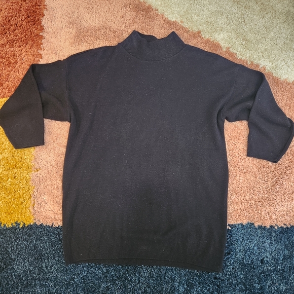 Turtle Bay Vintage 90s Mock Turtle Neck Baggy Sleeve Sweater - Picture 6 of 8